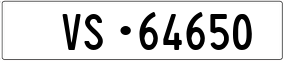 Trailer License Plate